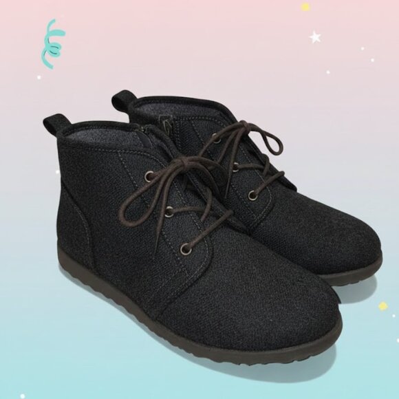 Jellypop Dark Grey Felt Ankle Boots Women’s Size 7.5 – Zipper Closure  Brand New - Picture 5 of 5